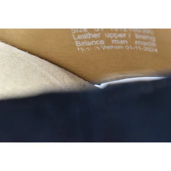 Dansko Womens Size EU 38 Bridget Black Burnished Suede Comfort Slides Sandals - Picture 12 of 14